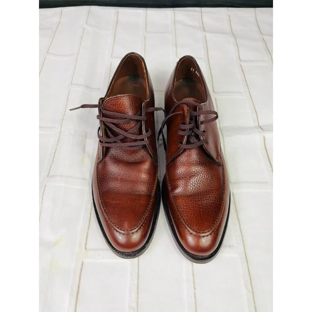 NEW Hanover men's brown leather dress shoes sz 11AAA